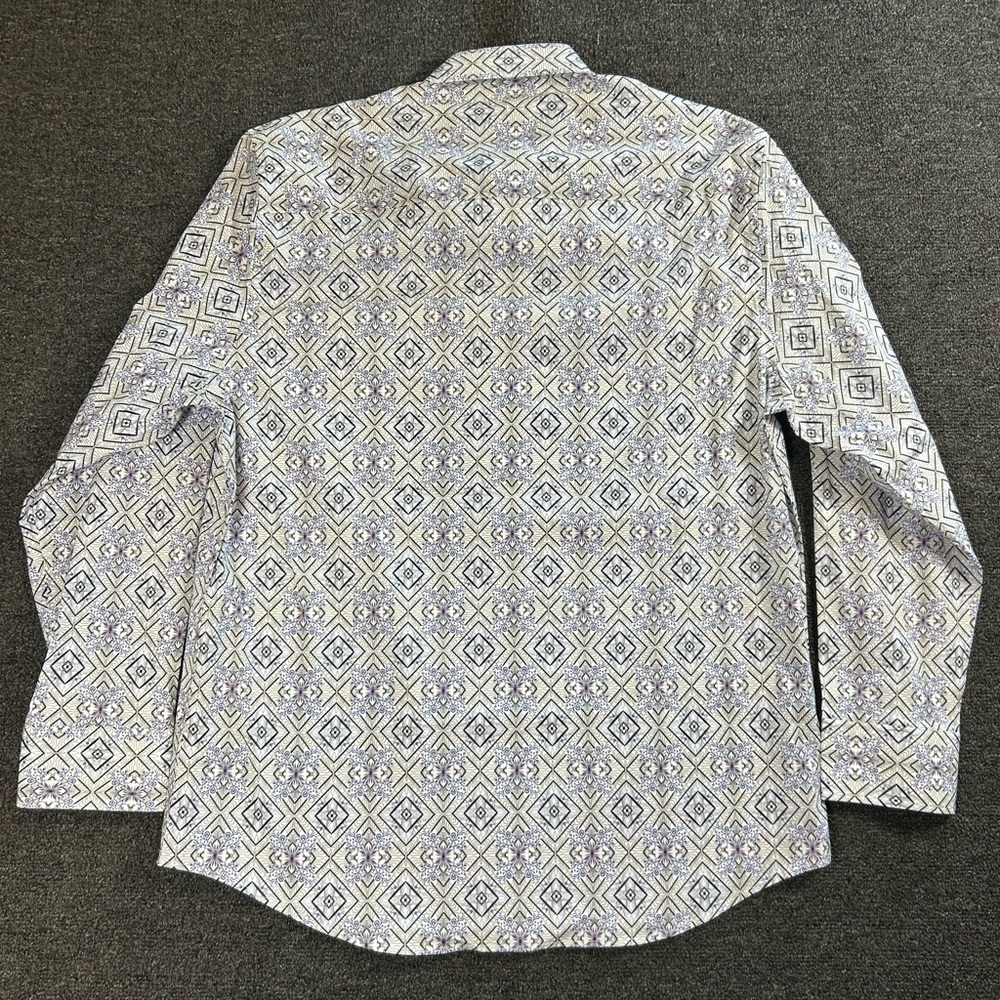 Ameri Mode Geometric Print Long-Sleeve Dress Shir… - image 14